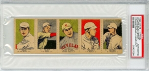 1923 W515 -1 Uncut 5 Card Panel with Ross Youngs and Tris Speaker PSA Authentic(PSA 1 of 1)